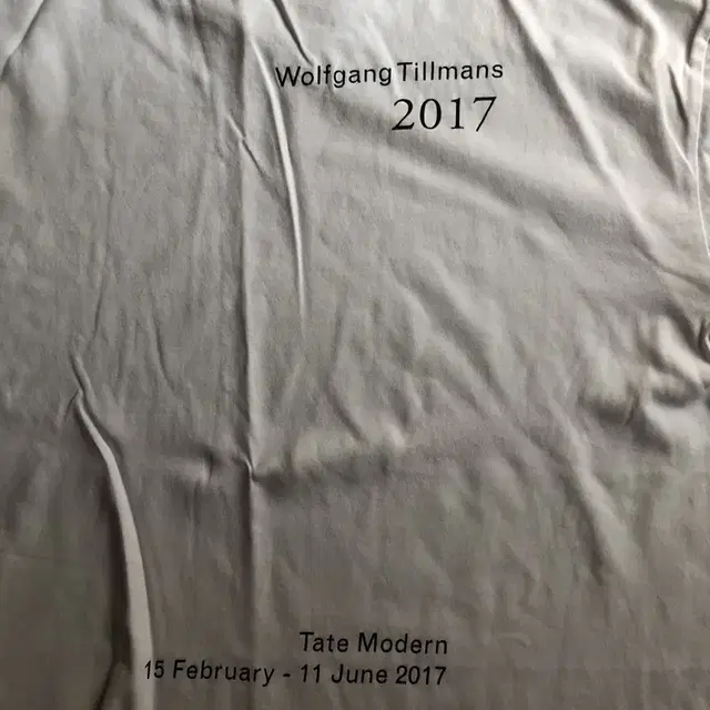 2017 Wolfgang Tillmans Tate Modern 티셔츠