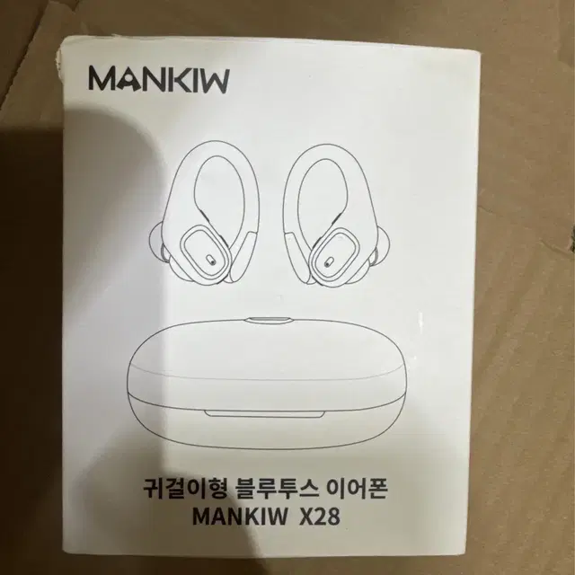 Mankiw맨큐 귀걸이형 무선 블루투스 이어폰 버튼식 X28