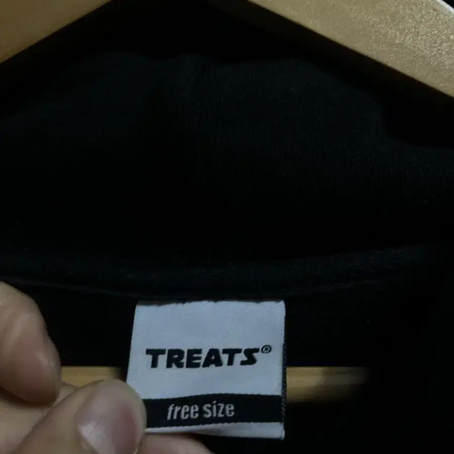 F(100-110)TREATS GOAT 빅로고 헤비웨이트 루즈핏 후드티