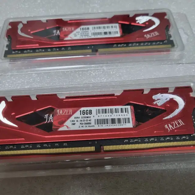 Jazer DDR4 16Gx2 총32G XMP 3200Mhz