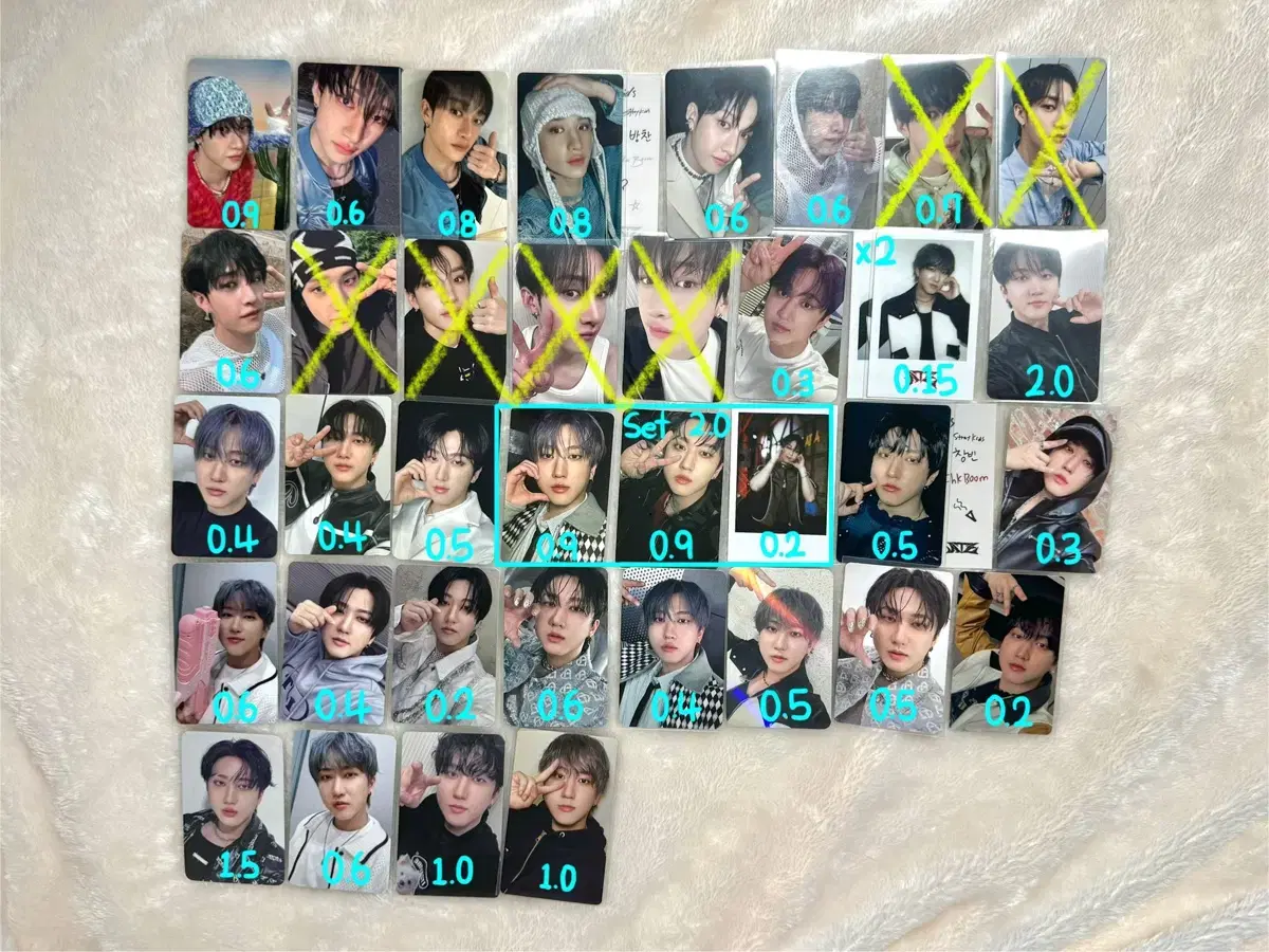 Straykids skz Bang Chan, changbin Eight ATE unreleased photocard pop up Wts.