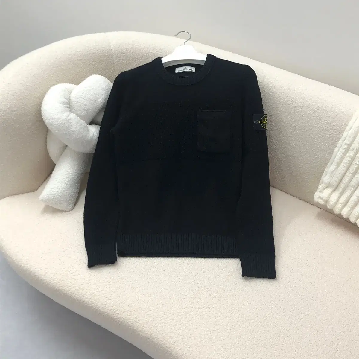 (Same day shipping, S)Stone Island Waffen Ribbed Knit