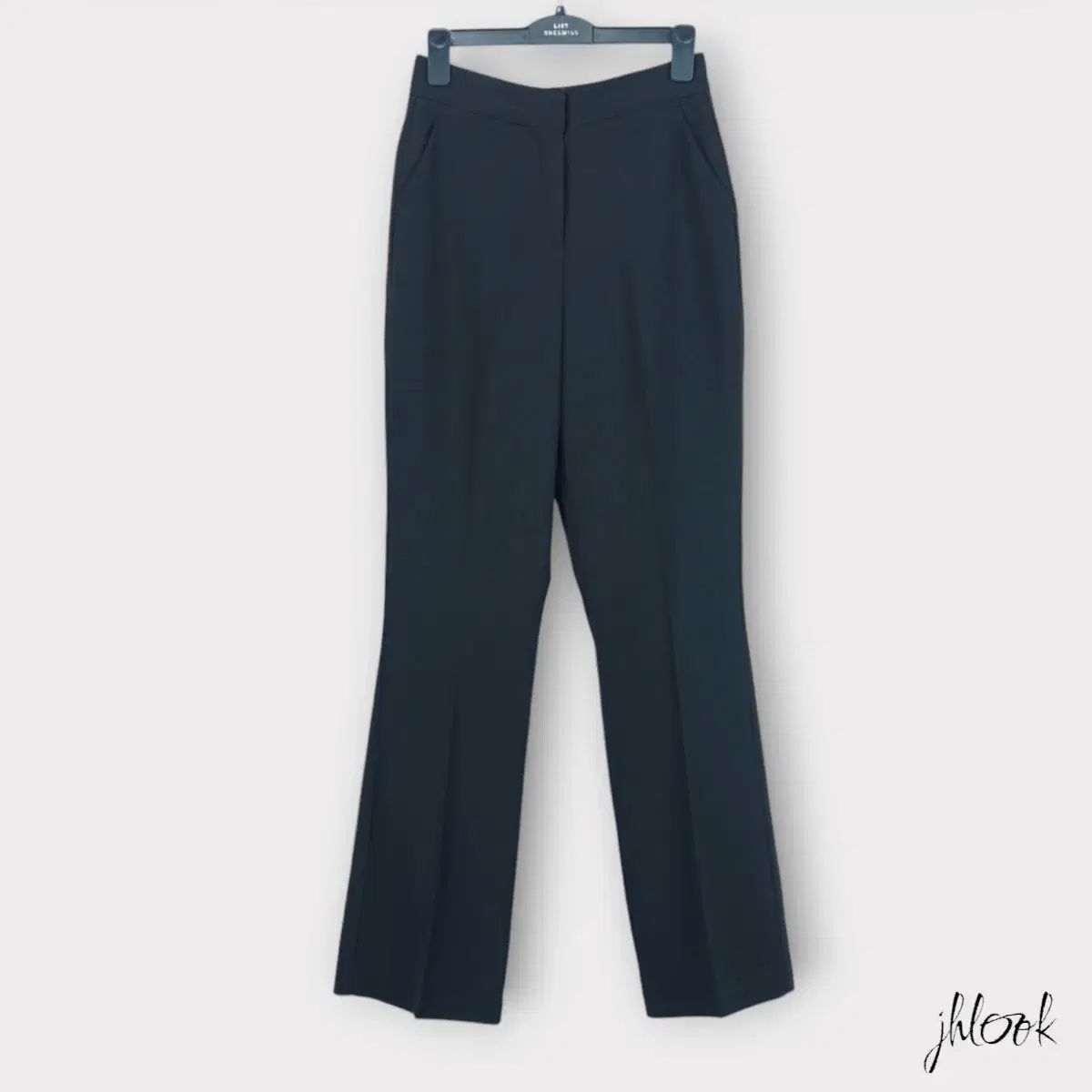 SJ Black Semi Bootcut Slacks