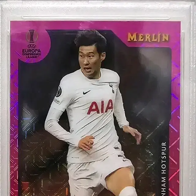 2021 멀린 손흥민 핑크 모조 리플 /275 PSA 10