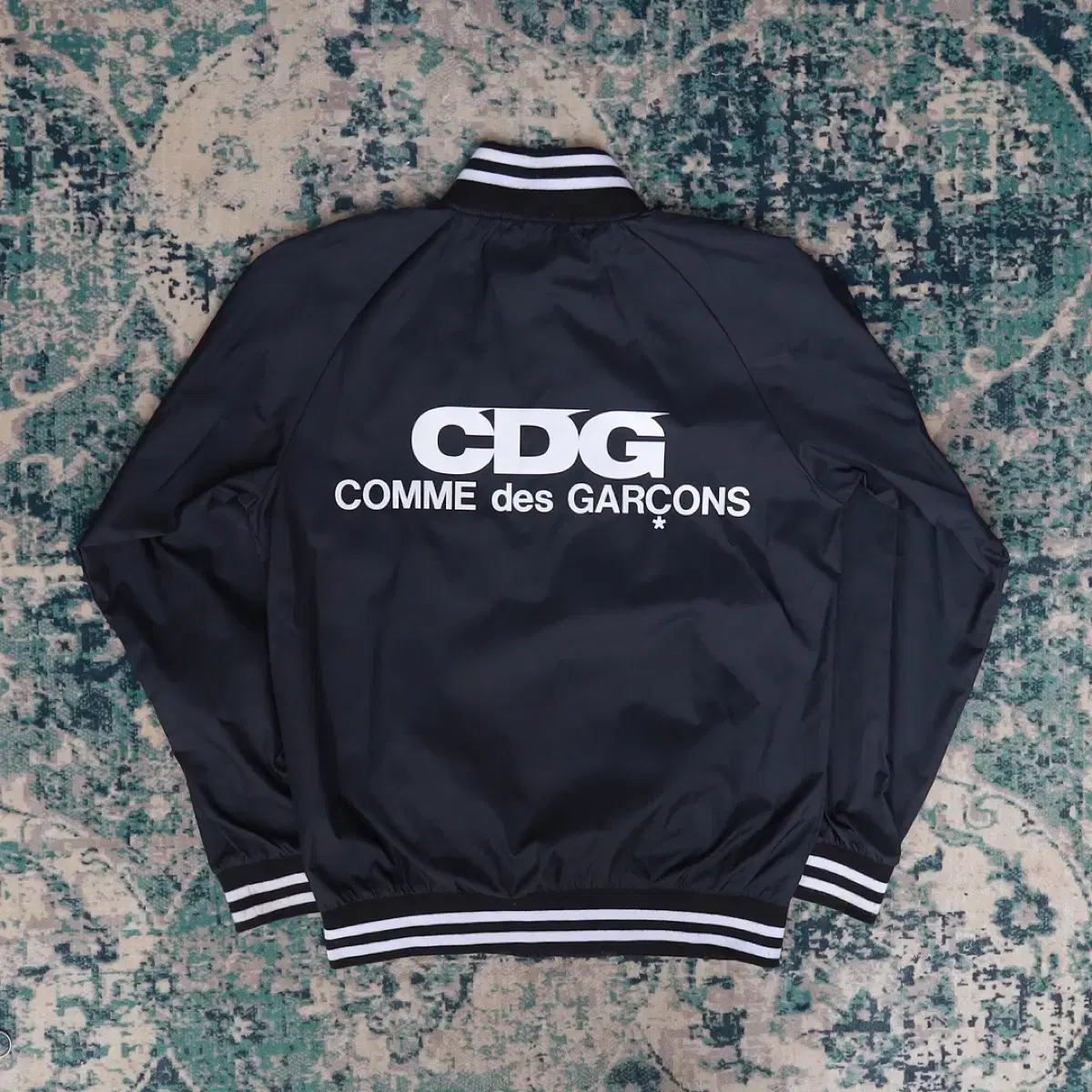 CDG 꼼데가르송 바시티 자켓 블랙 M