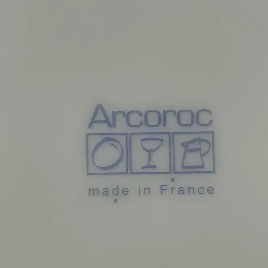 Arcoroc 접시 Made in France