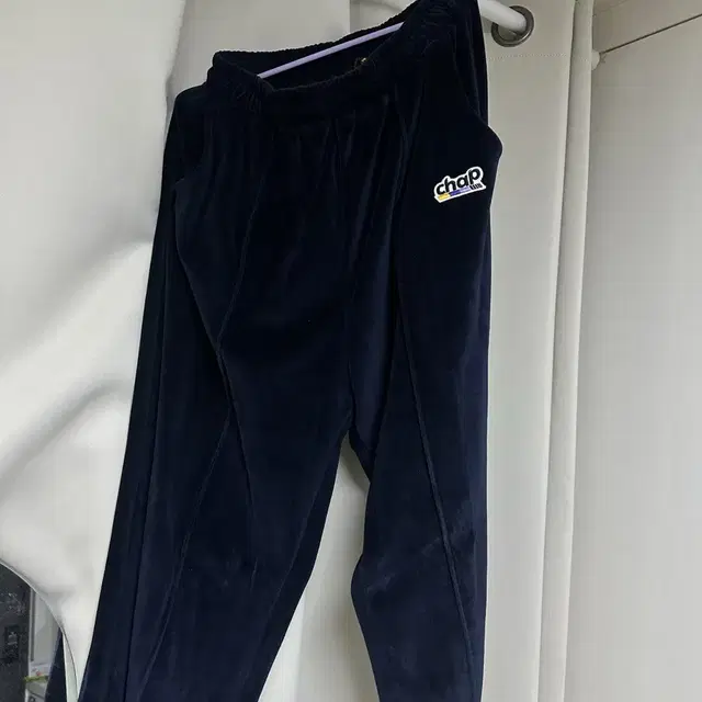 찹찹 Velour Track Pants(Navy) 벨벳 트랙 팬츠 네이비