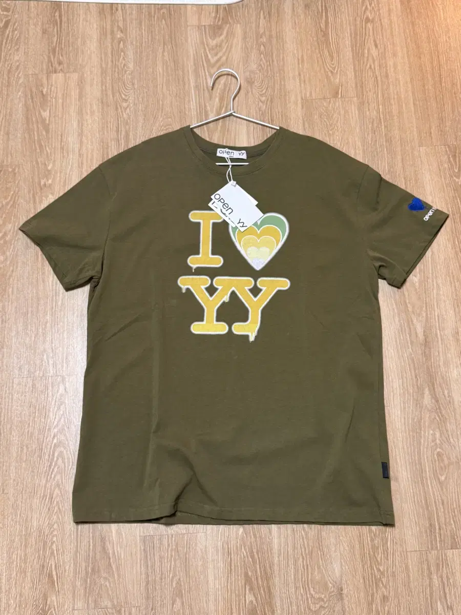 오픈와이와이 l love yy box tee 티셔츠 새상품 S/M