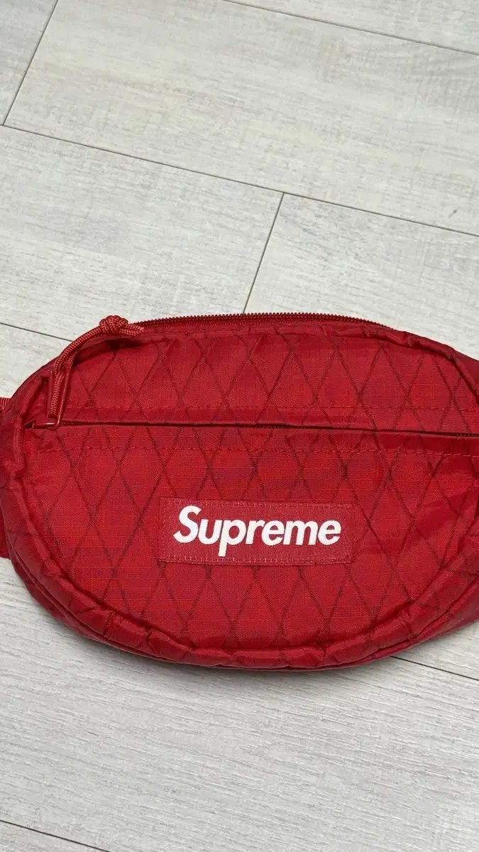 (정품) Supreme 가방 18fw waist bag red 슈프림