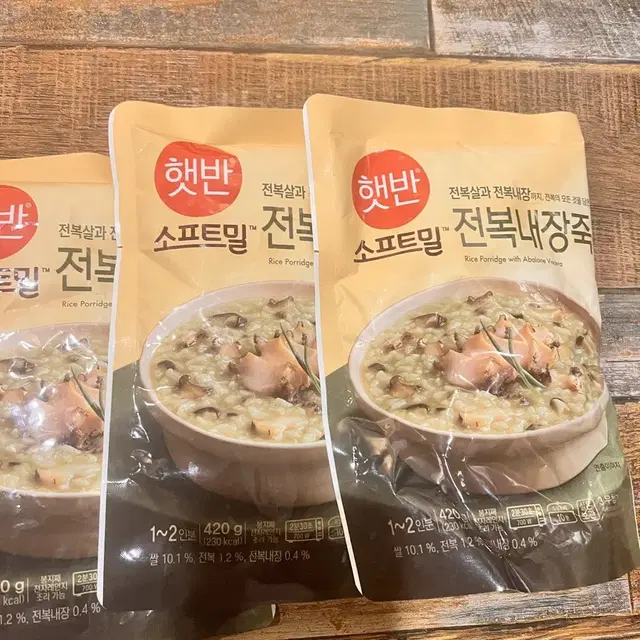 햇반 소프트밀 전복내장죽 420g x 12팩