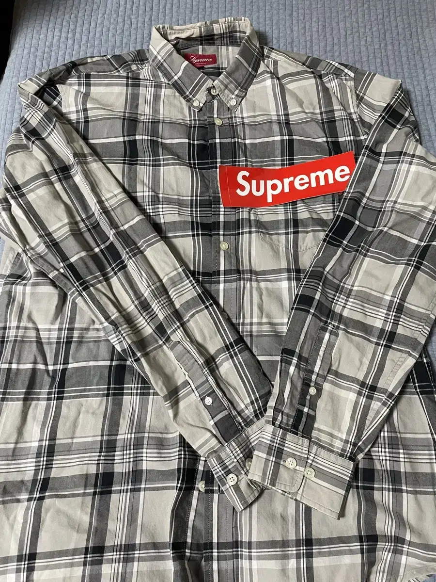 Supreme Gingham Check Shirt L