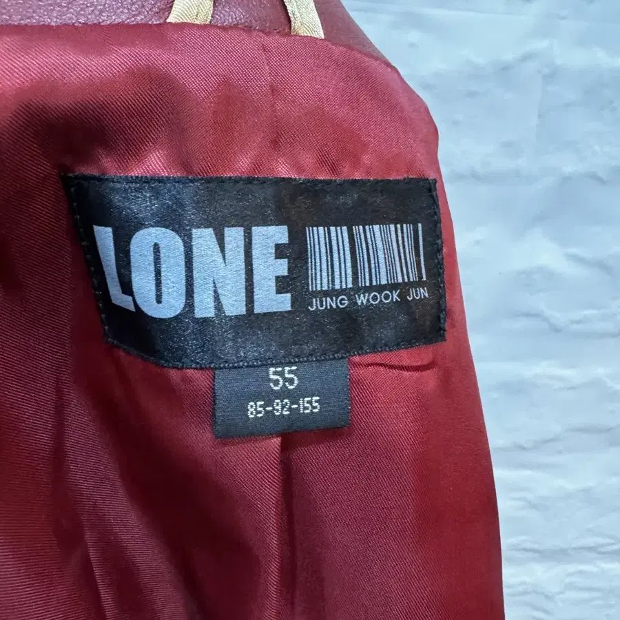 LONE 정욱준 양가죽 가죽자켓