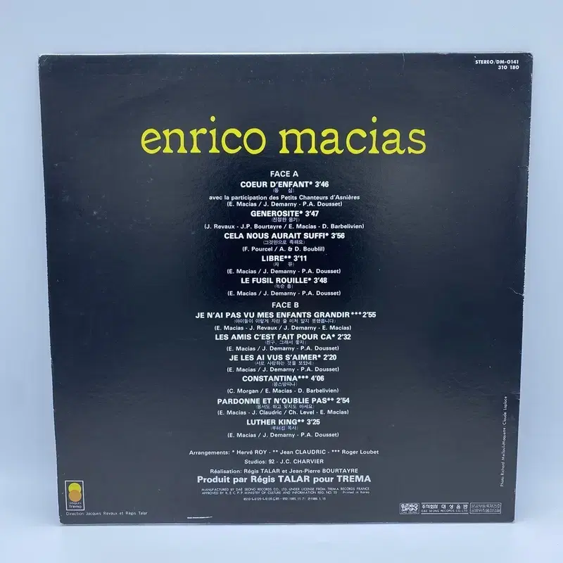 ENRICO MACIAS  LP / AA4899