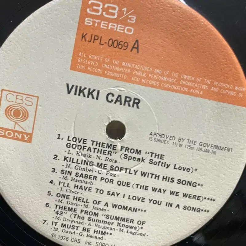 VIKKICARR NEW GOLD DISC  LP / AA4934