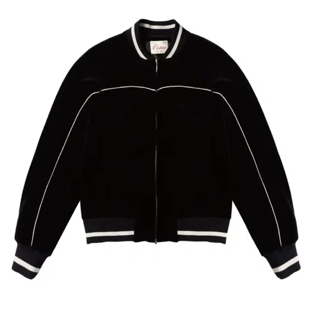 Etce 이티씨이 velour raglan jacket(black)