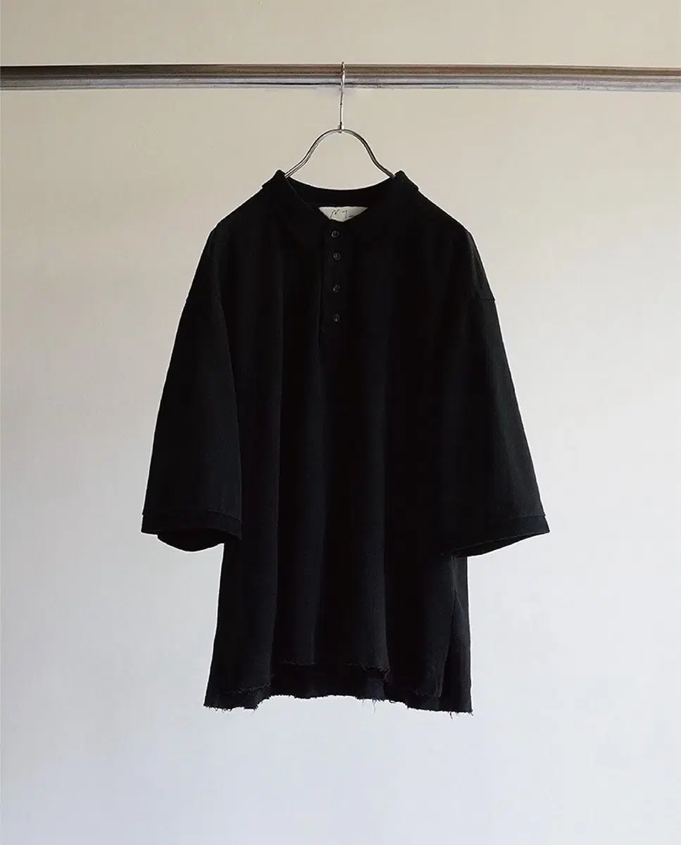 [2] Anselm Aging Polo Shirt Black