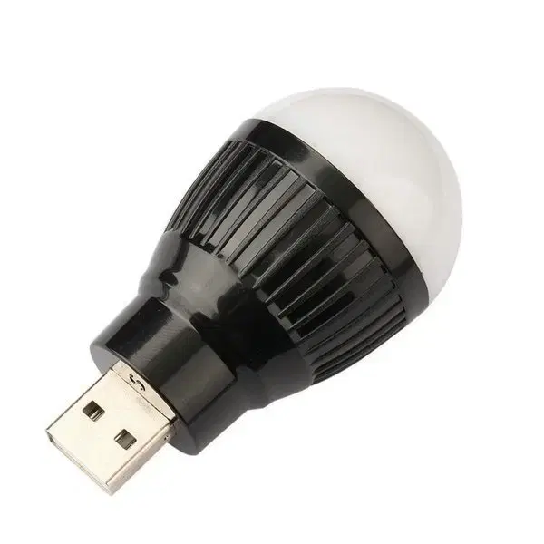 새 검정색 USB 미니 전구 간편 휴대용 어두운 공간 알 LED PC