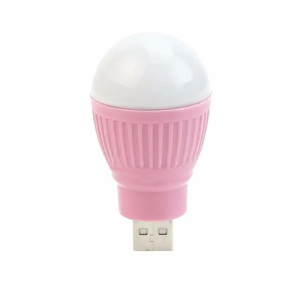 새 핑크색 USB 미니 전구 간편 휴대용 어두운 공간 알 LED PC