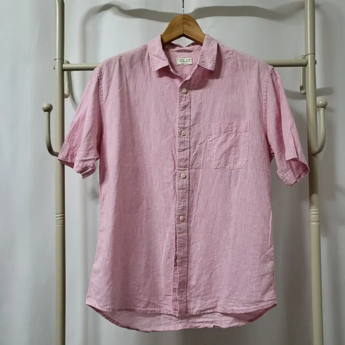 B998 [L] Global Work Japan Linen Short Sleeve Southern Shirt