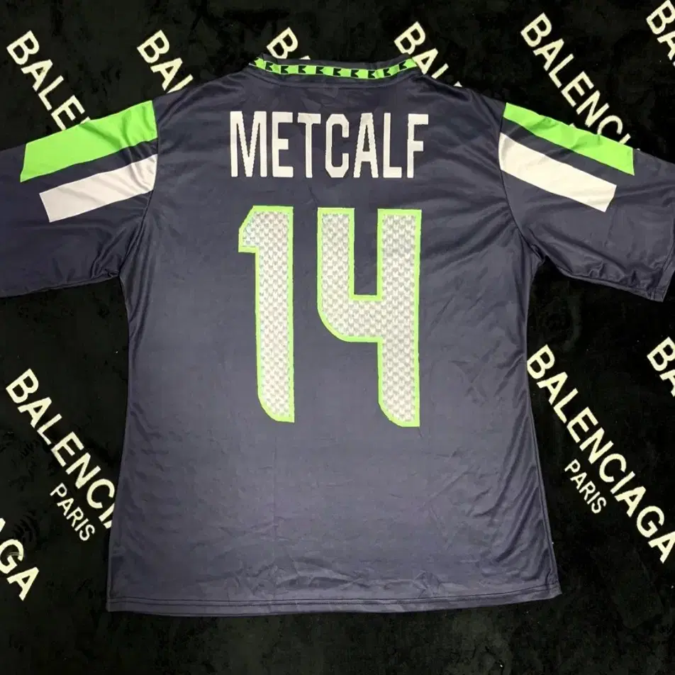 3XL)럭비져지 시애틀 시호크스 METCALF 14번  오버핏 루즈핏