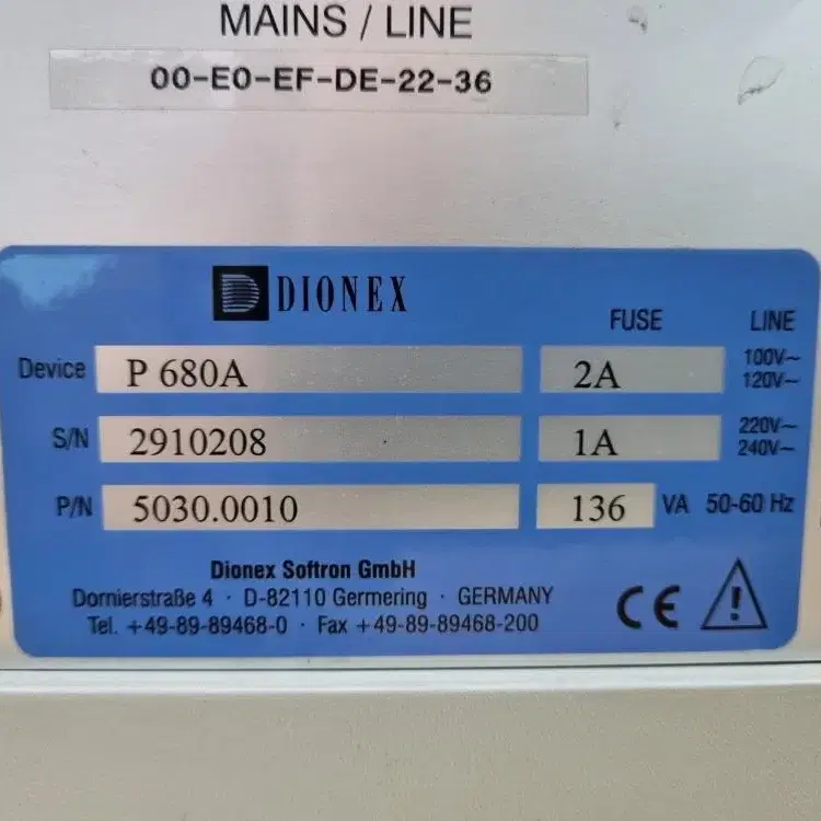 DIONEX TCC-100,P680 HPLC PUMP, 170U