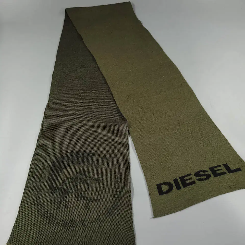 DIESEL 디젤 카키 올리브 그린 블랙 스펠아웃 브레이브맨 로고 아크릴