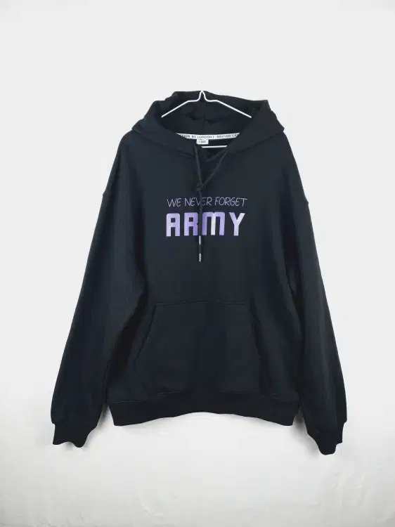 Black Purple Army Logo Hoodie 105