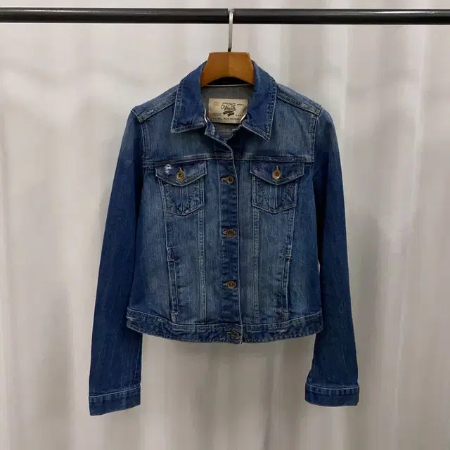 자라 ZARA 워싱 데님 청자켓 85 S02560