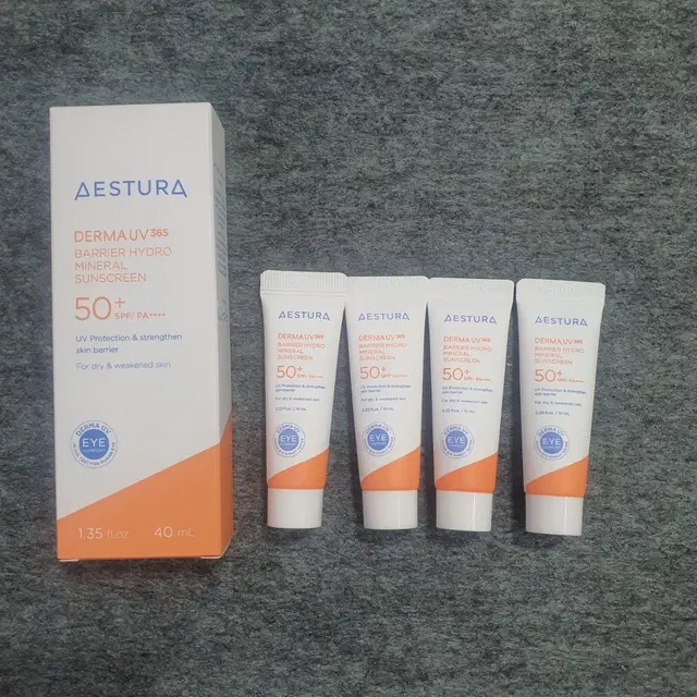 에스트라 더마 유브이36장벽수분 무기자차 선크림 40ml +40ml