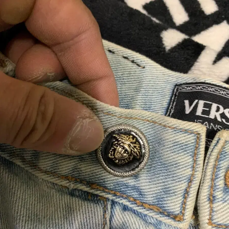 베르사체 진 Versace jeans 청바지 데님팬츠 일자바지 청팬츠