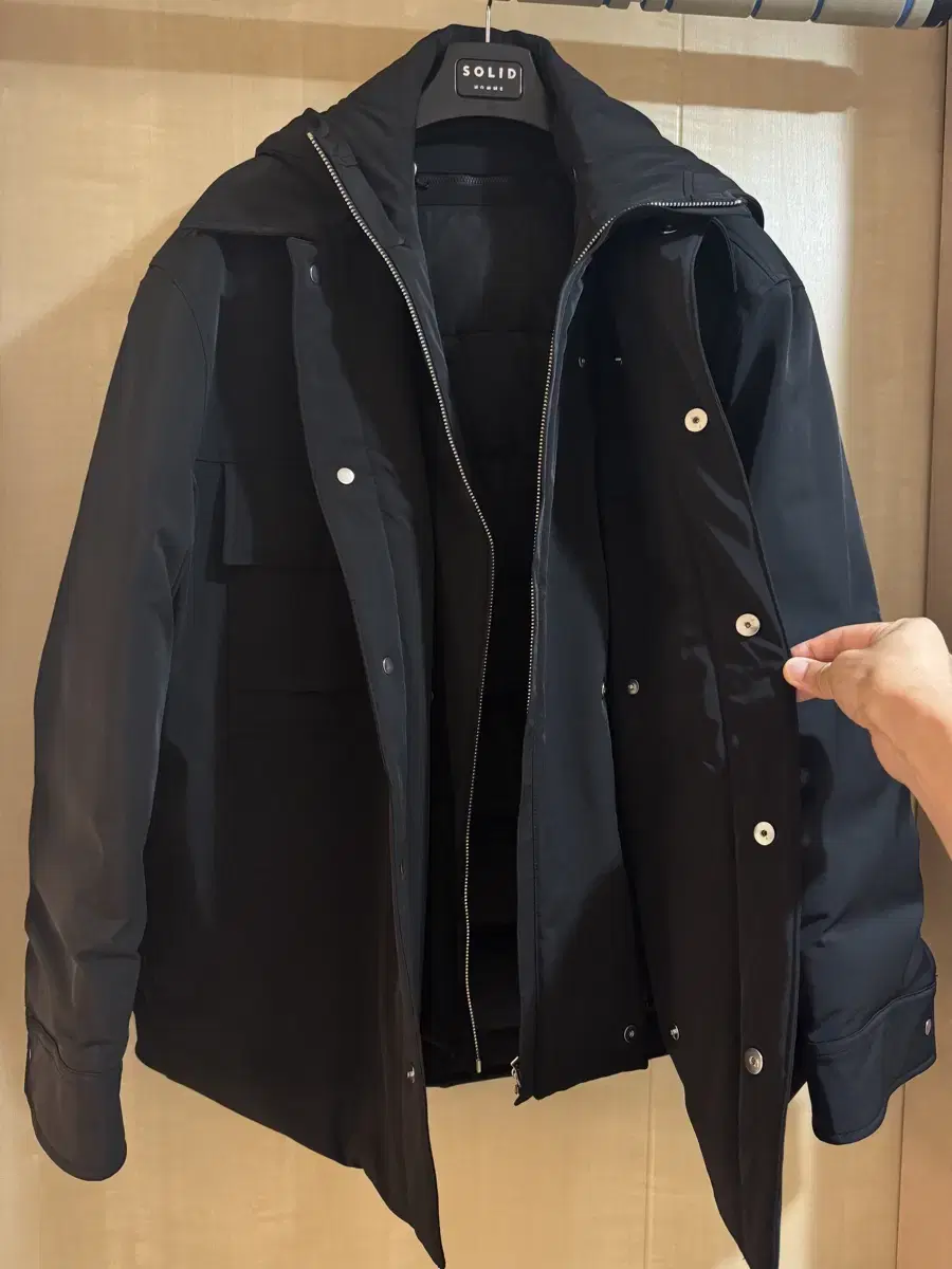 Solid Homme 23FW Hooded Goose Down