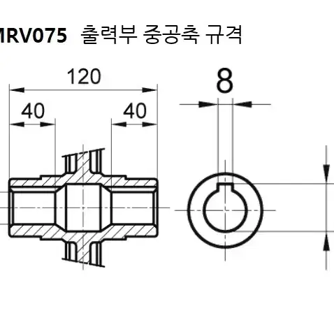 새상품/감속기/NMRV075 1/100 80B5