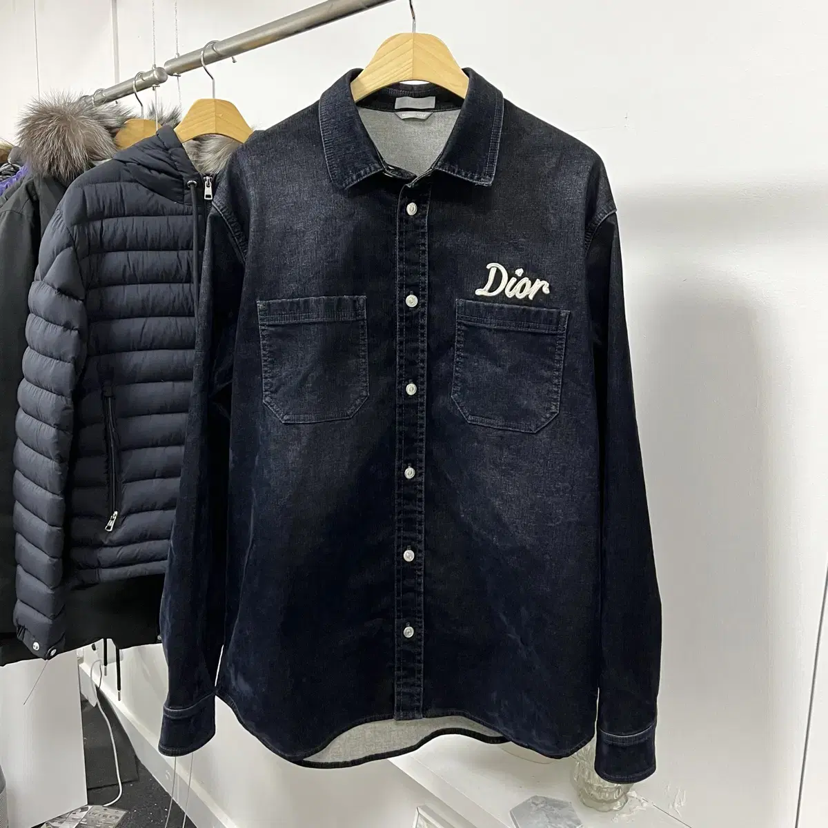 [S+ grade/100-105] Dior Wool Denim Shirt Jacket