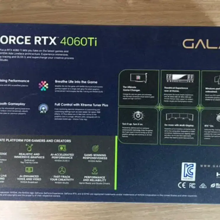 GALAX 지포스 RTX4060ti OC D6 8GB 미개봉 팝니다