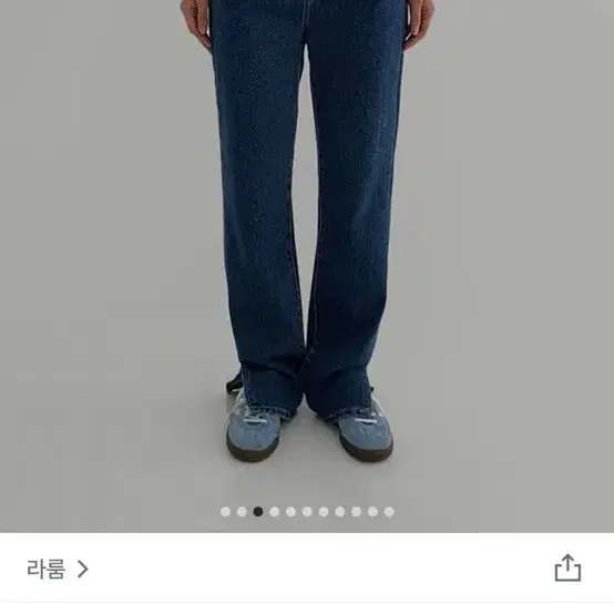 라룸 올드슬릿데님 s