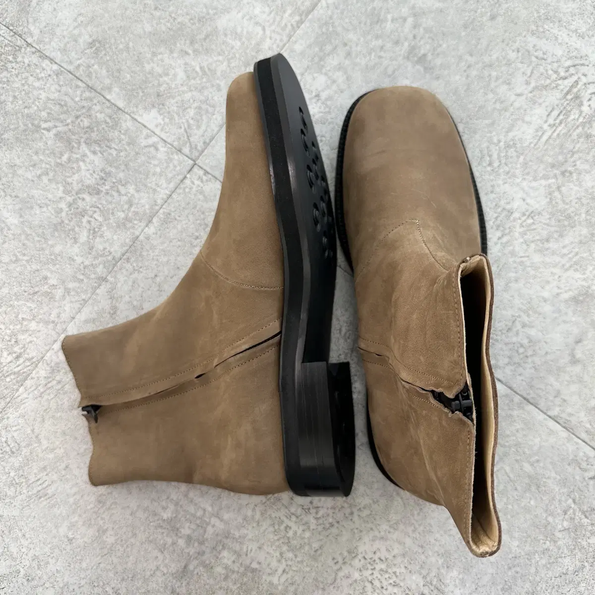 [280] 피렌체아뜨리에 3500 [BEIGE NUBUCK] 집업부츠