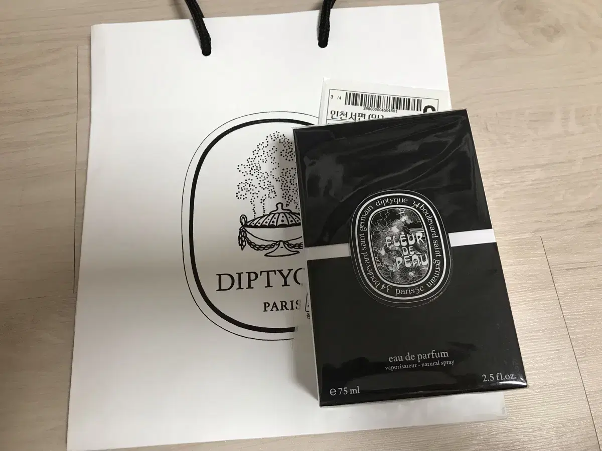 (새상품) Diptyque 딥티크 플레르드뽀 퍼퓸 향수 75ml 미개봉