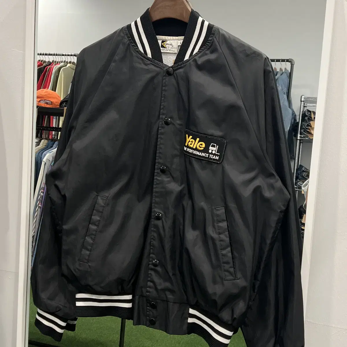 90s K-Brand 빈티지 스타디움 새틴 자켓 (made in USA)