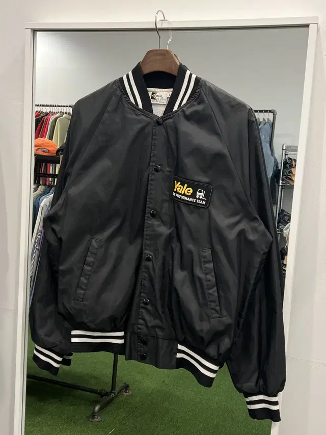 90s K-Brand 빈티지 스타디움 새틴 자켓 (made in USA)