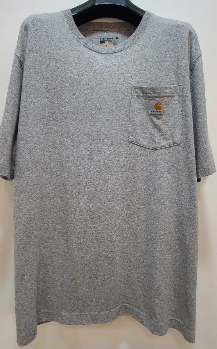 Calhart Gray Round Short Sleeve T-Shirt