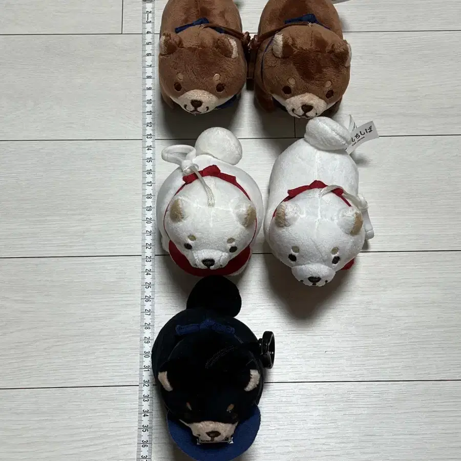 흰색 모찌시바 인형 키링 13cm