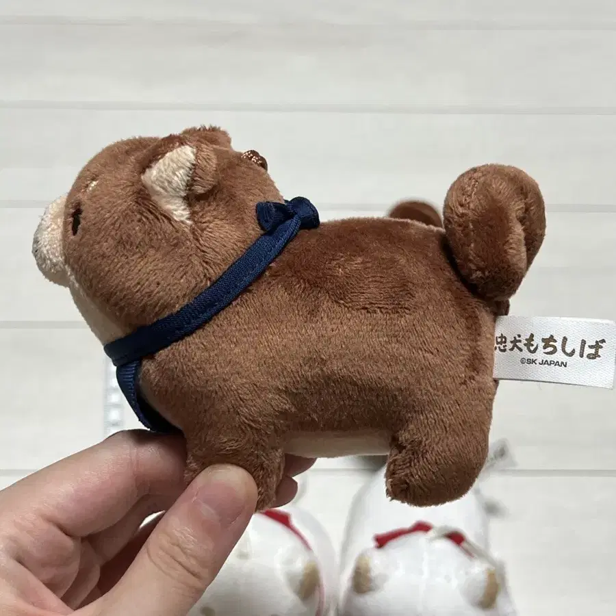 갈색 모찌시바 인형 키링 13cm