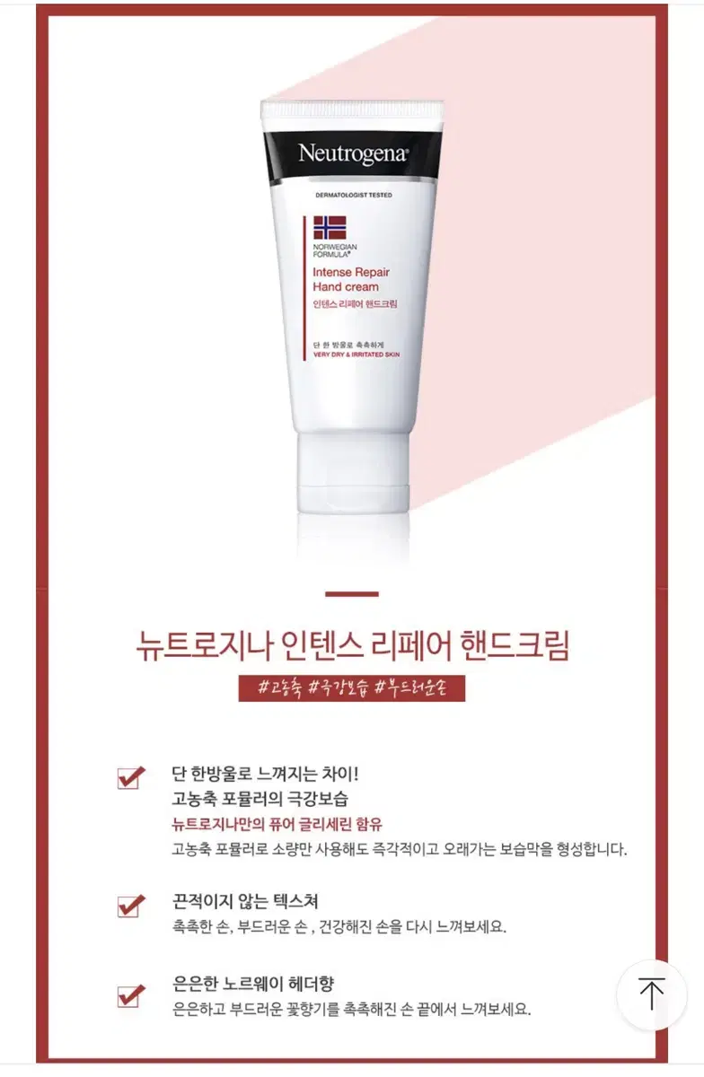 뉴트로지나 인텐스 리페어 핸드크림 56ml 일괄판매