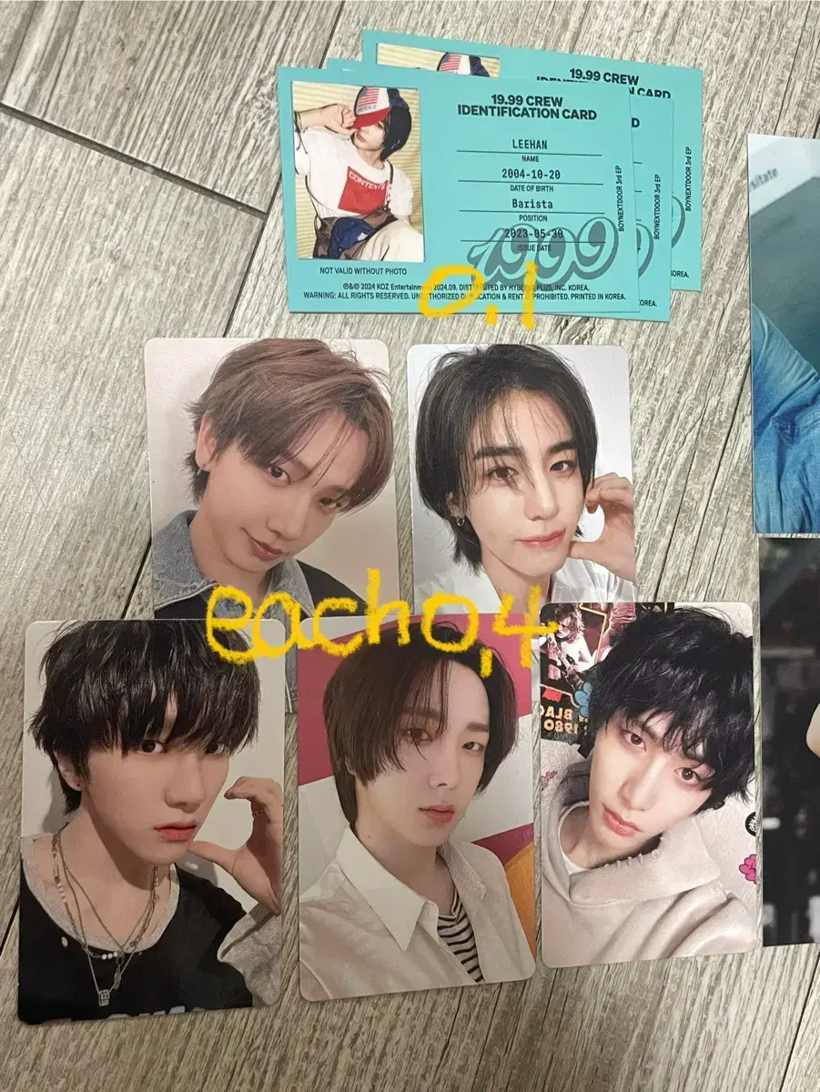 boynextdoor album weverse pre-order benefit photocard alfo wts sungho riwoo jaehyun taesan riwoo woonhak