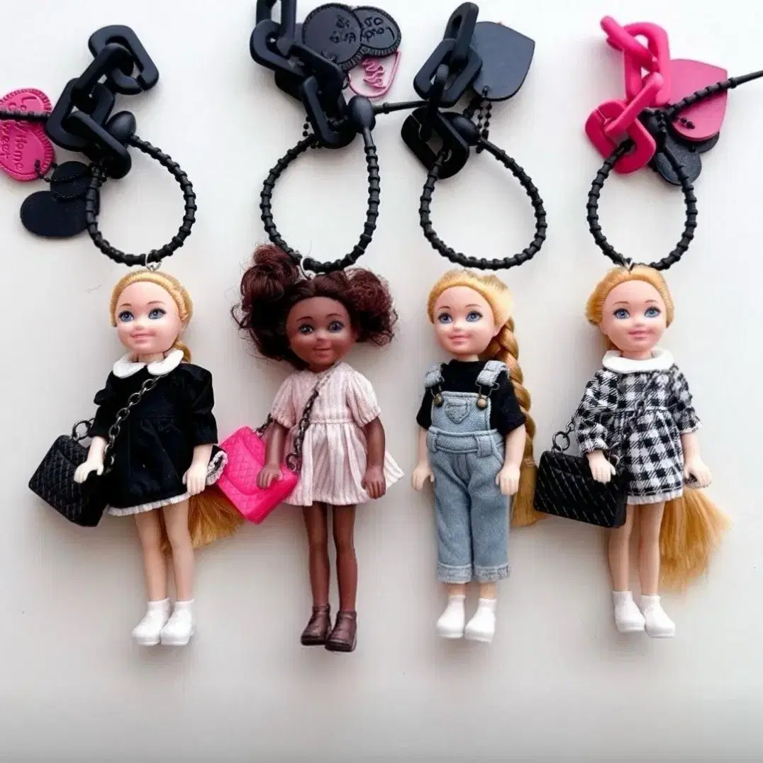 바비인형 키링 barbie keychain keyring