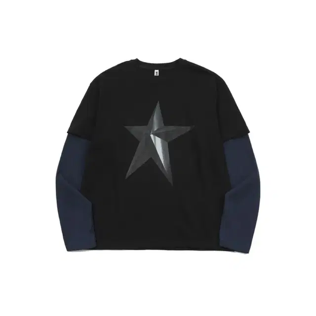 웨스켄 Wesken STAR PRINTED LAYERED TEE