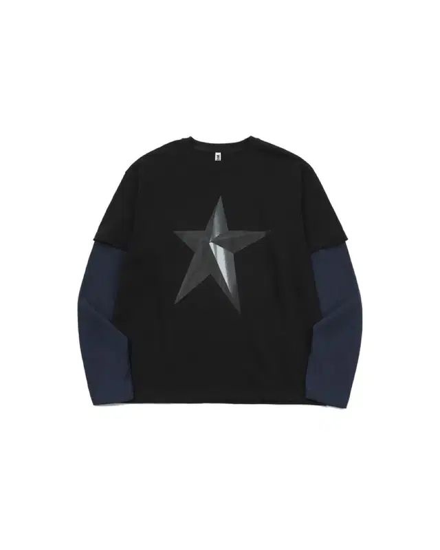 웨스켄 Wesken STAR PRINTED LAYERED TEE