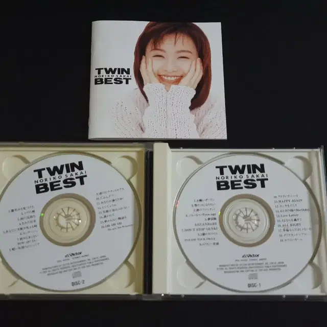 일본 시티팝 사카이노리코 베스트 앨범 TWIN BEST (2CD) 음반