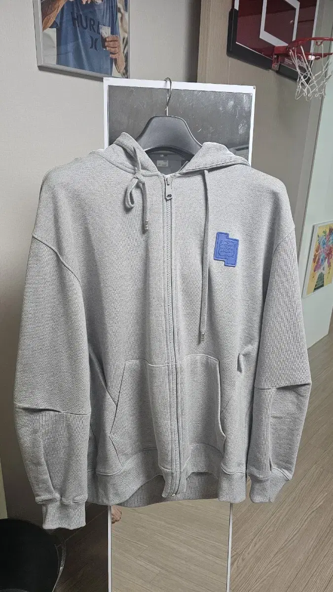 Adderall TRS Decal Hood Zip Up Gray A3