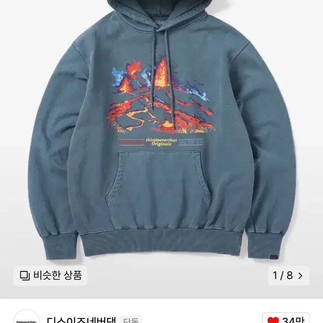 [디스이즈네버댓] Volcano Hoodie Navy